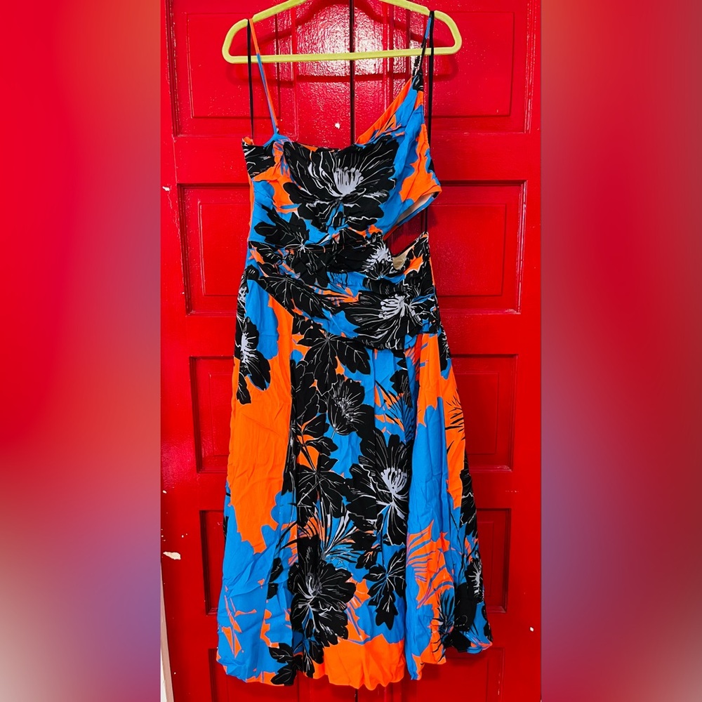 Plenty by Tracy Reeds Printed Asymmetrical Dress